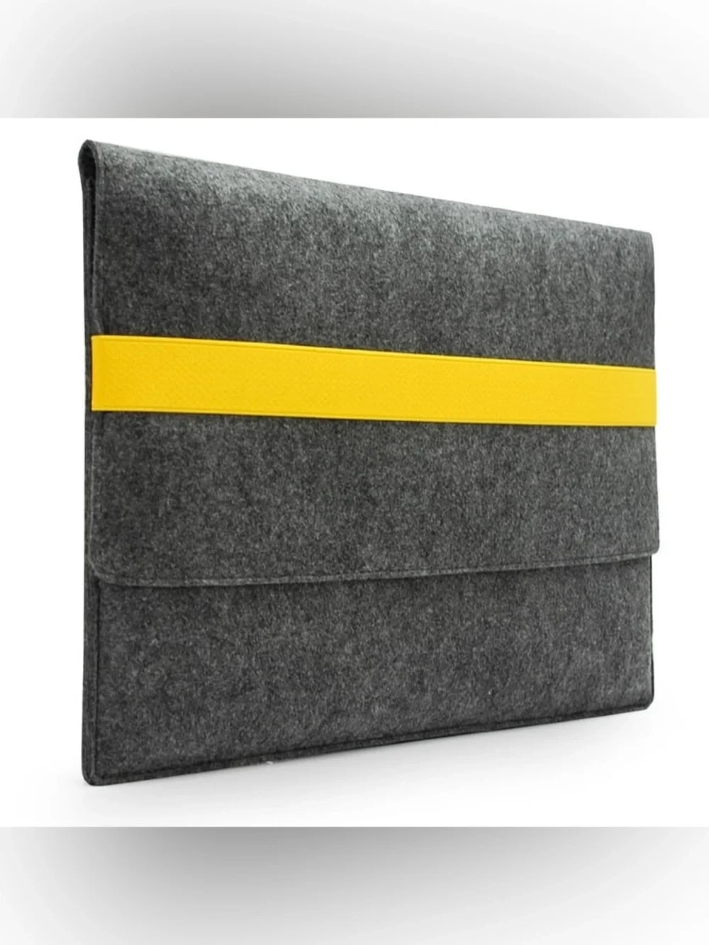 Lavievert Handmade Gray Felt Laptop Case, Computer Bag, 13-13.3 Inch